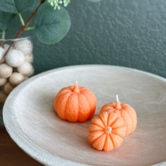 Pumpkin Candles (A Set of 3)