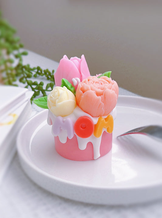 Bouquet Candle for Mom