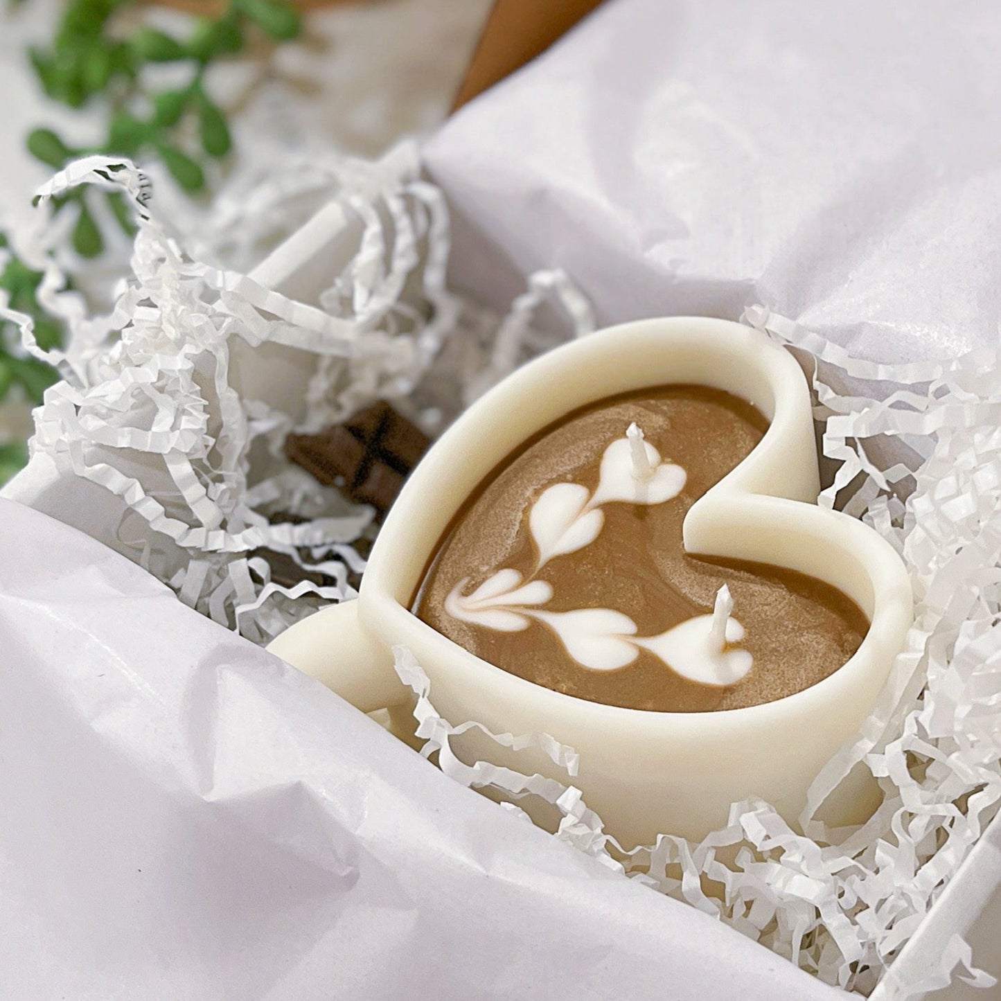 Heart Shape Mocha Candle