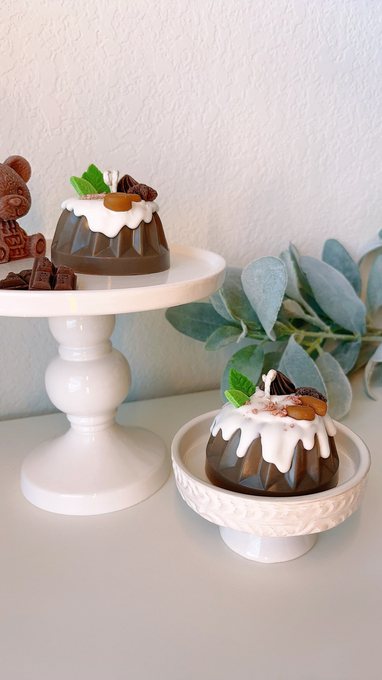 Chocolate Pudding Cake Candle