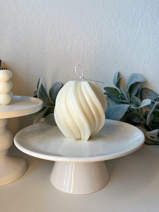 Abstract Spiral Candle