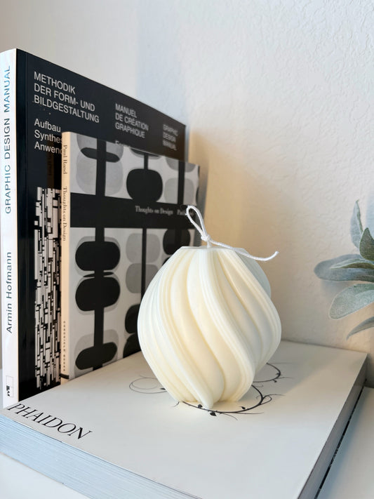 Abstract Spiral Candle