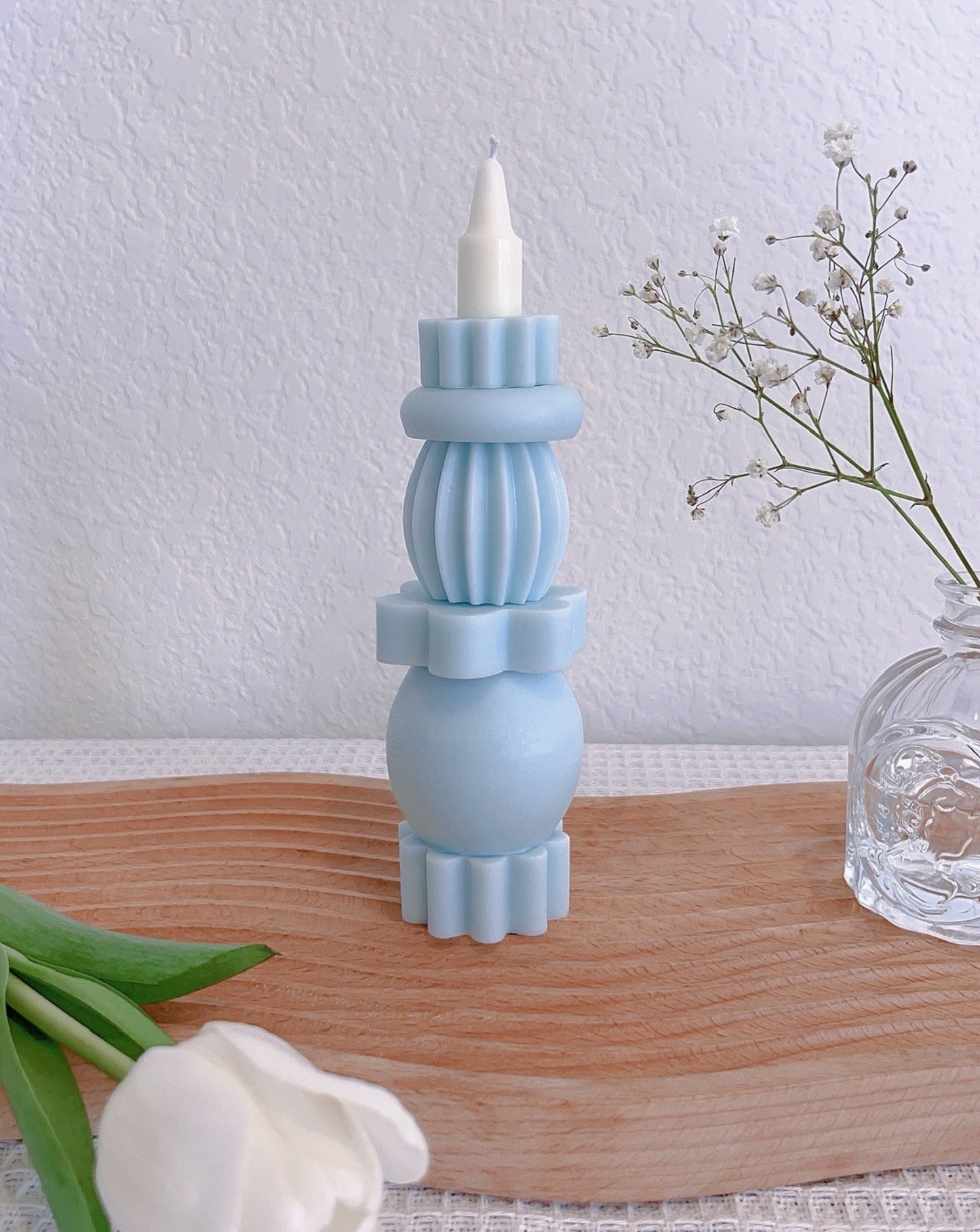 Monochrome Building Block Candle