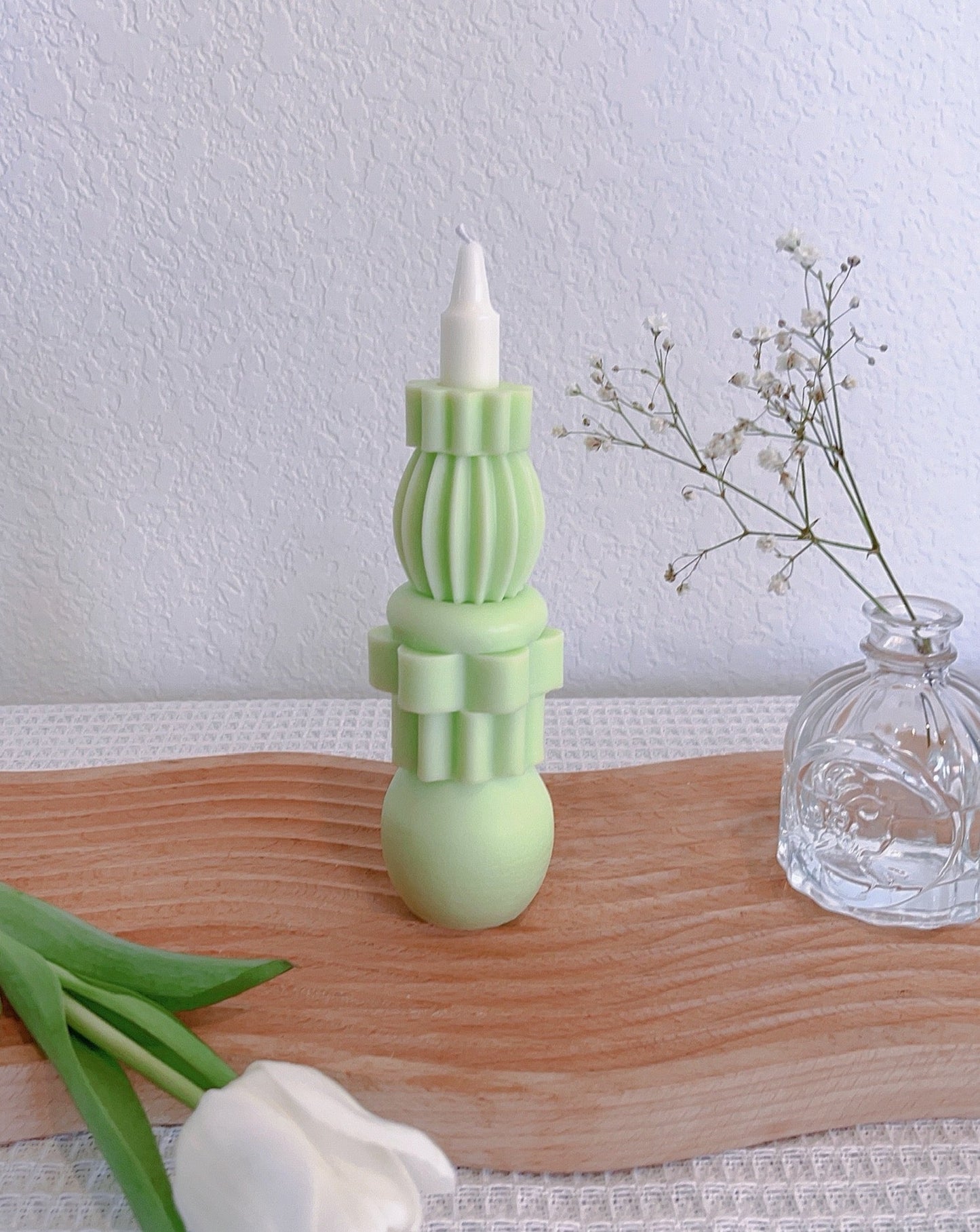 Monochrome Building Block Candle