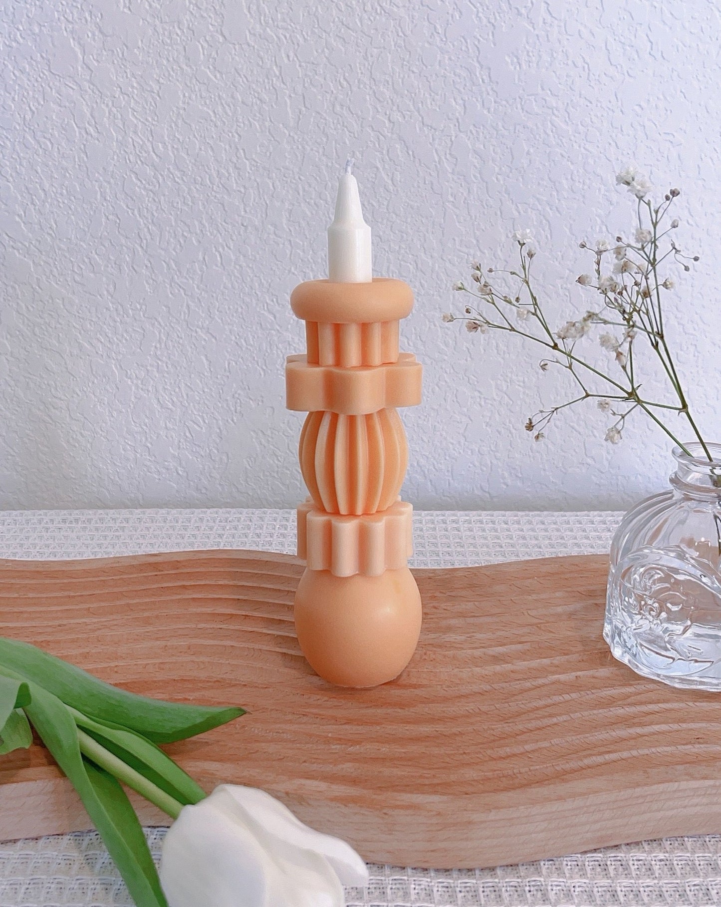 Monochrome Building Block Candle