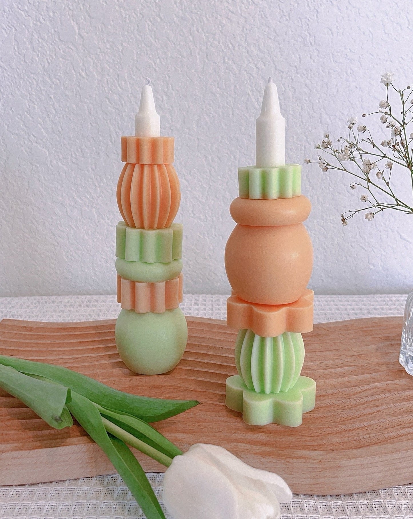Duochrome Building Block Candle Set