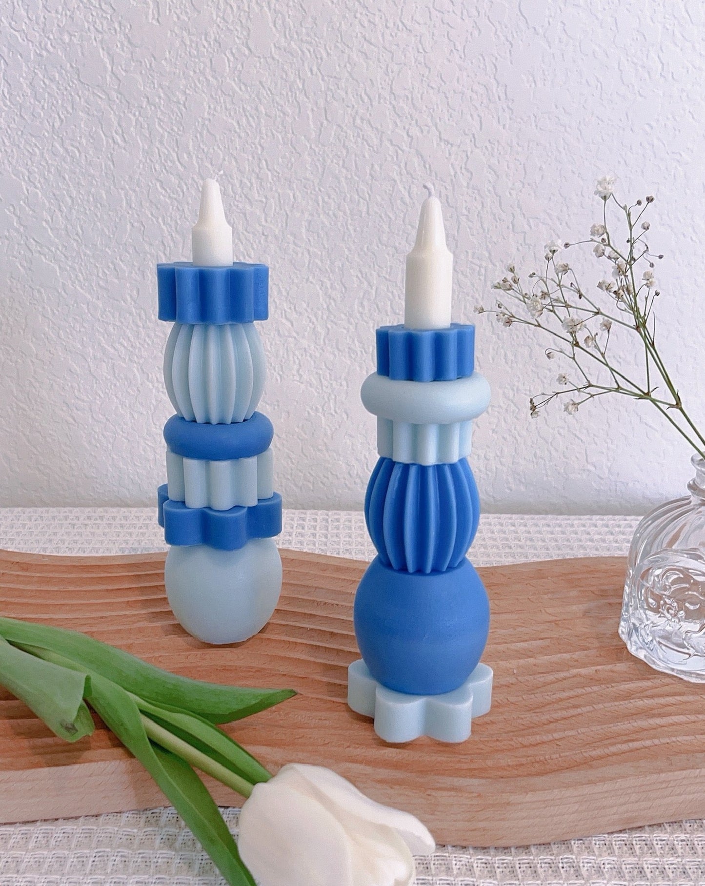 Duochrome Building Block Candle Set