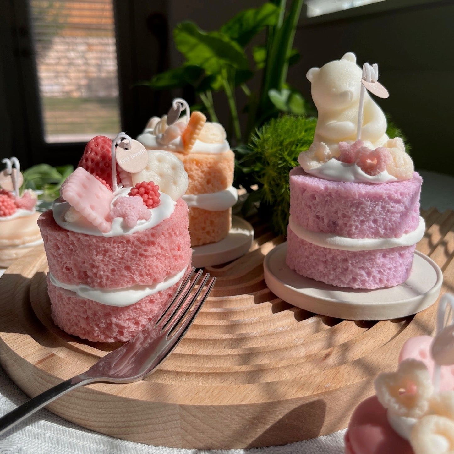 sponge cake candle collection