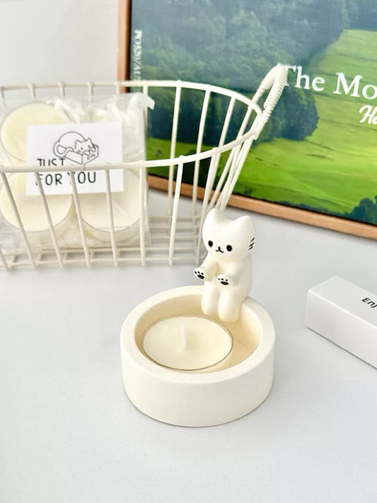 Kitten Tea Light Holder