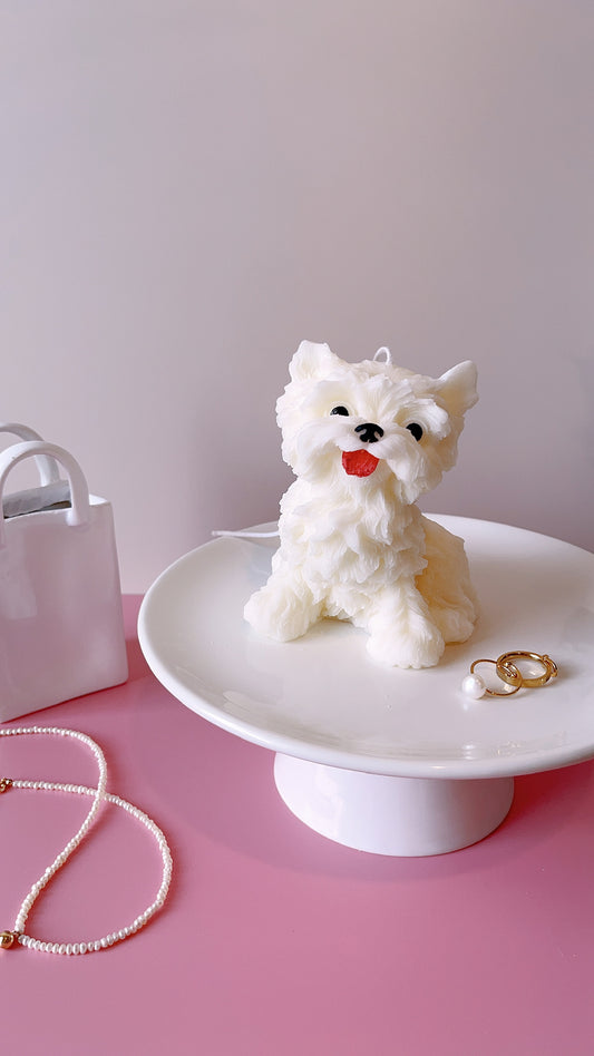 Westie Candle