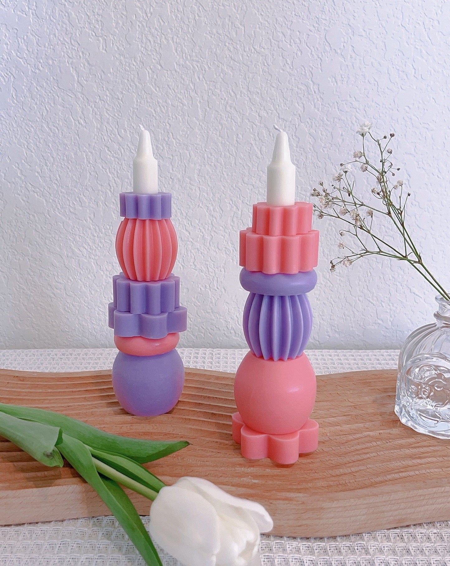 Duochrome Building Block Candle Set